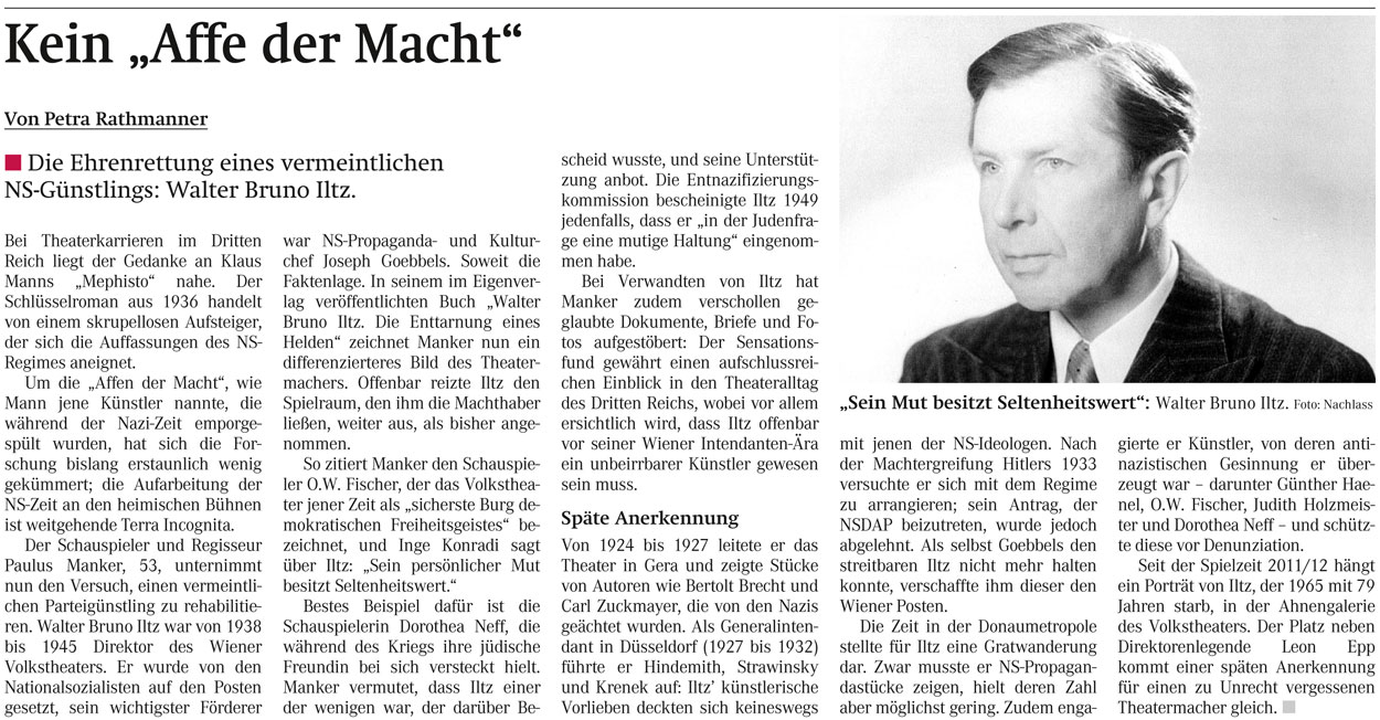 Wiener Zeitung 7. Jänner 2012